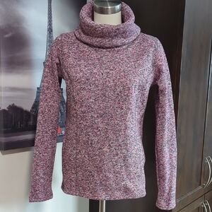 Elegant Cowl Neck Sweater - Pink Blend